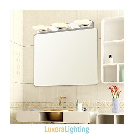 Designer Touch Decorative Mirror Lamp Stainless Steel And Acrylic