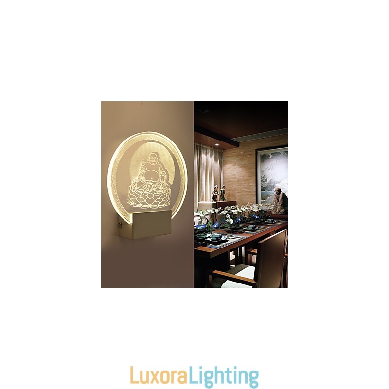 Designer Touch Decorative Acrylic Wall Lamp PVC Lamp Light Chip Modern Contemporary Metal