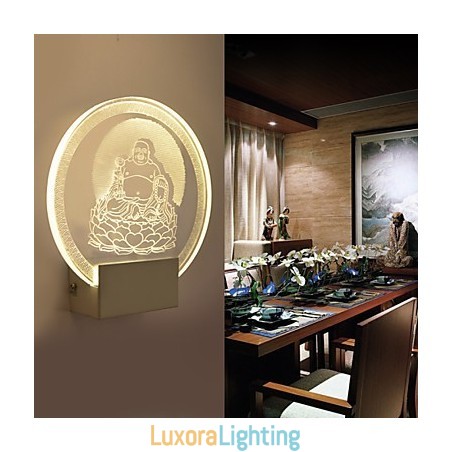 Designer Touch Decorative Acrylic Wall Lamp PVC Lamp Light Chip Modern Contemporary Metal