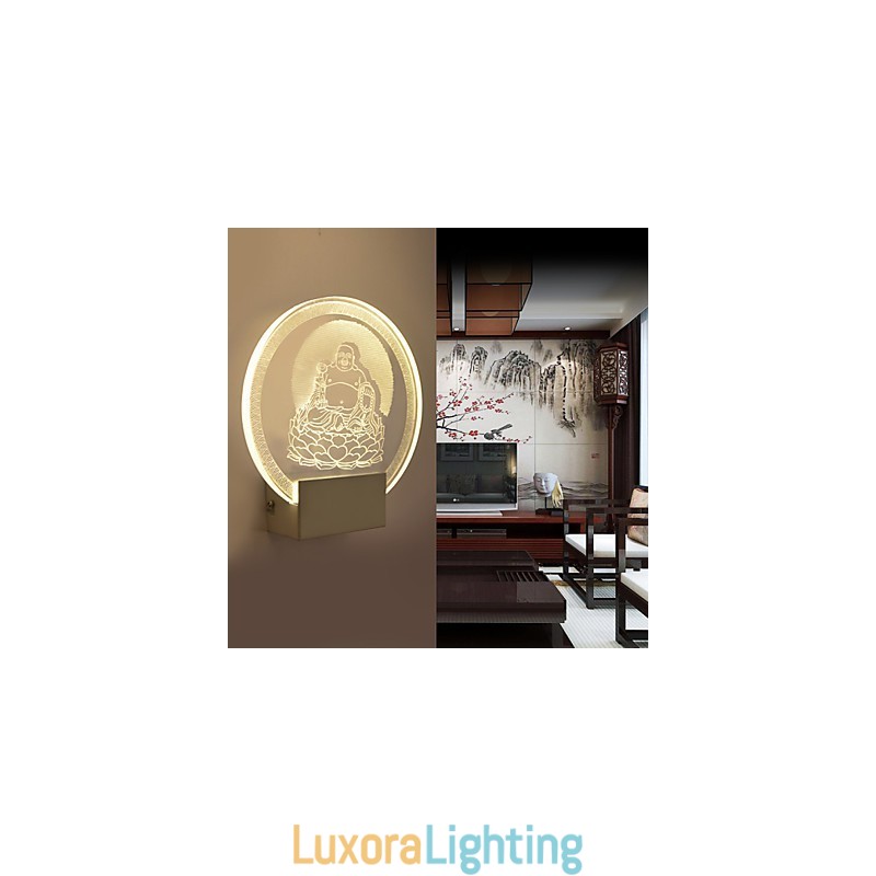Designer Touch Decorative Acrylic Wall Lamp PVC Lamp Light Chip Modern Contemporary Metal