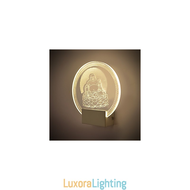 Designer Touch Decorative Acrylic Wall Lamp PVC Lamp Light Chip Modern Contemporary Metal