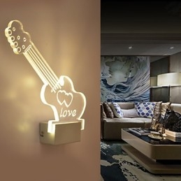 Designer Touch Decorative Acrylic Wall Lamp PVC Lamp Light Modern Contemporary Metal