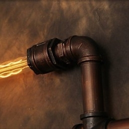 Designer Touch Decorative Wall Lamp Wall Sconces 6 Lights Bronze Finsh Industrial Style Rustic Lodge Metal