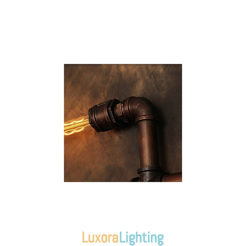 Designer Touch Decorative Wall Lamp Wall Sconces 6 Lights Bronze Finsh Industrial Style Rustic Lodge Metal