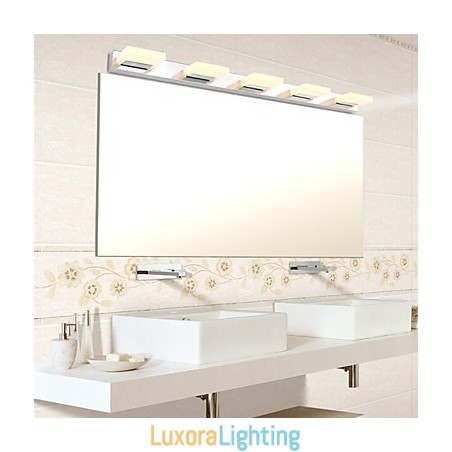Designer Touch Decorative Mirror Lamp Stainless Steel And Acrylic