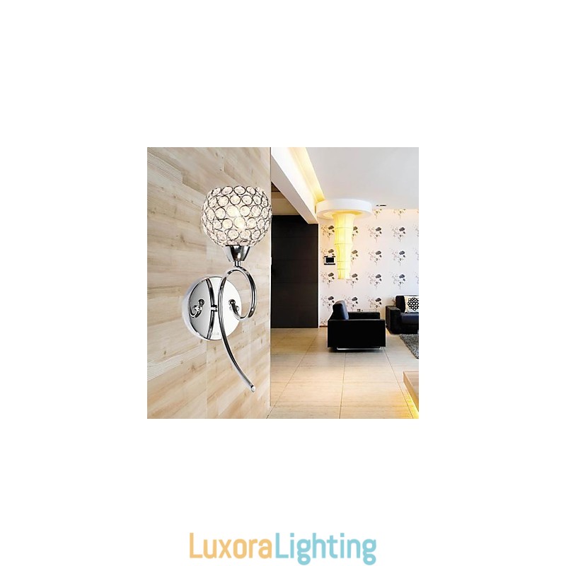 Designer Touch Decorative Crystal Wall Light 1 Light Creative Iron Painting