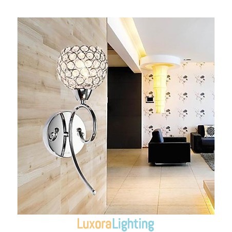 Designer Touch Decorative Crystal Wall Light 1 Light Creative Iron Painting
