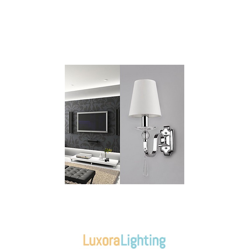 Designer Touch Decorative Warm White Wall Light with Crystal Drops