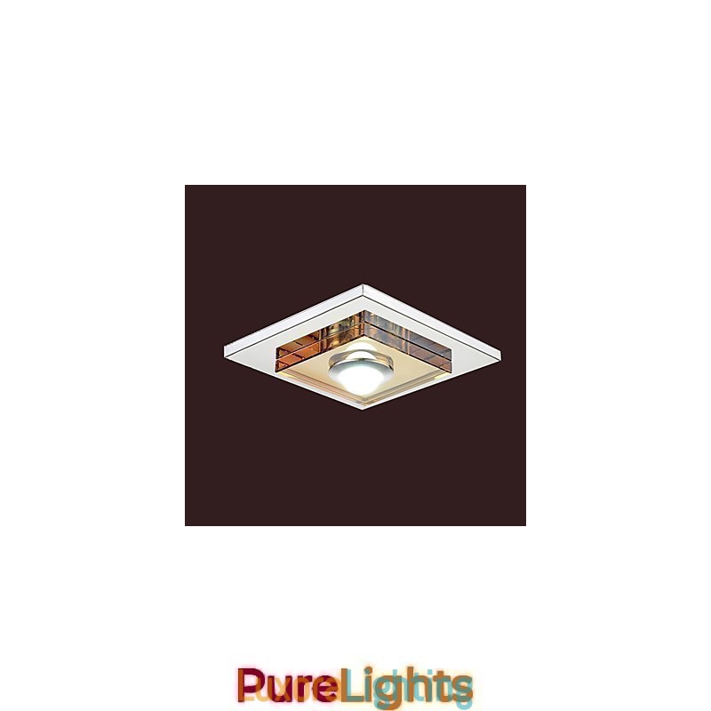 Designer Touch Decorative Amber Crystal Ceiling light 1 light Flush Mounted