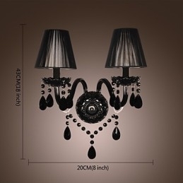 Designer Touch Decorative Crystal Candle Wall Lights Modern Contemporary Glass