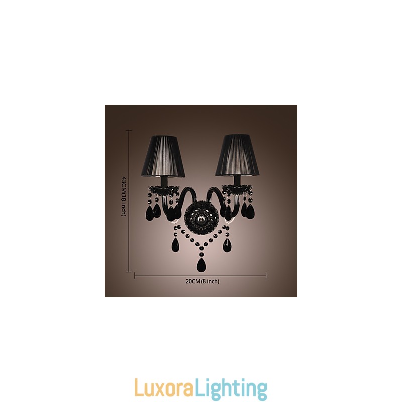 Designer Touch Decorative Crystal Candle Wall Lights Modern Contemporary Glass