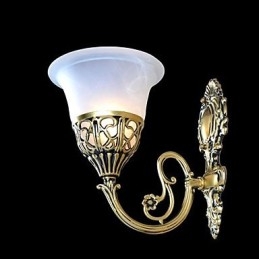 Designer Touch Decorative Bronze Wall Sconces Lights Moire Glass European Retro Classic 220V
