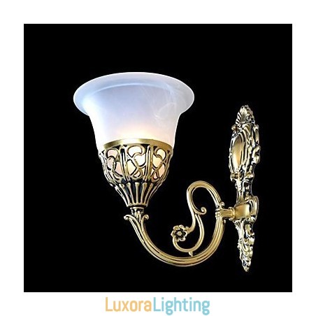 Designer Touch Decorative Bronze Wall Sconces Lights Moire Glass European Retro Classic 220V