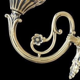 Designer Touch Decorative Bronze Wall Sconces Lights Moire Glass European Retro Classic 220V