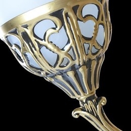 Designer Touch Decorative Bronze Wall Sconces Lights Moire Glass European Retro Classic 220V