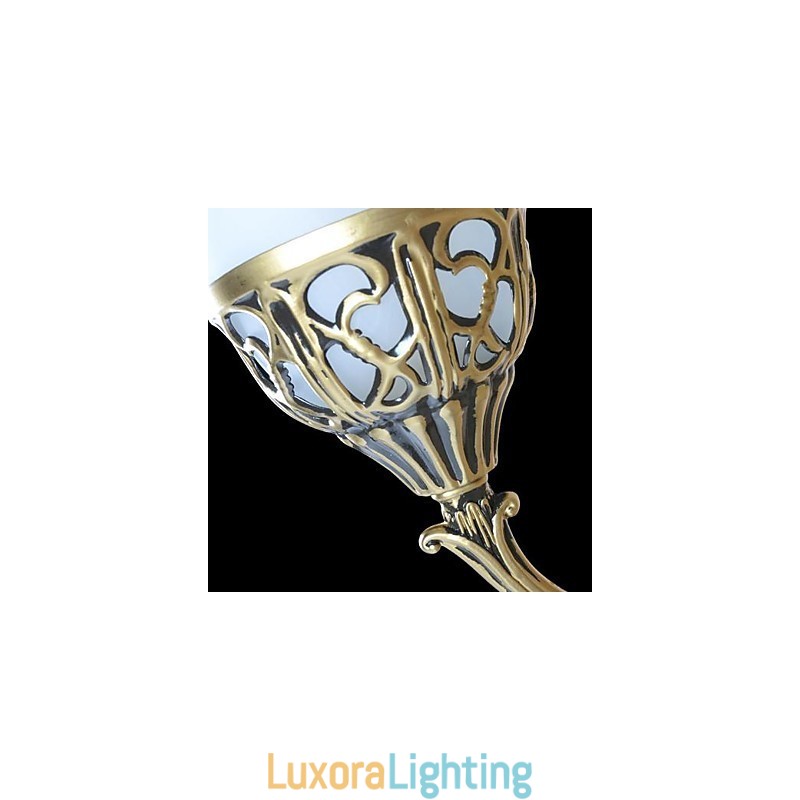 Designer Touch Decorative Bronze Wall Sconces Lights Moire Glass European Retro Classic 220V