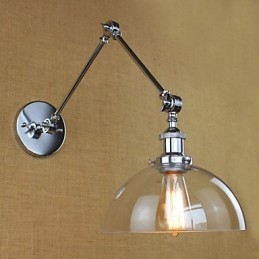 Designer Touch Decorative Chrome Glass Telescopic Retro Wall Lamp