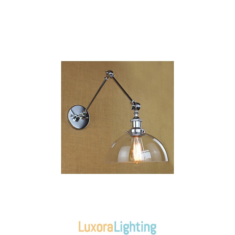 Designer Touch Decorative Chrome Glass Telescopic Retro Wall Lamp