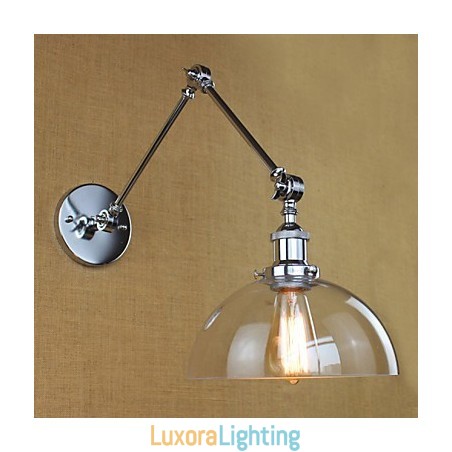 Designer Touch Decorative Chrome Glass Telescopic Retro Wall Lamp