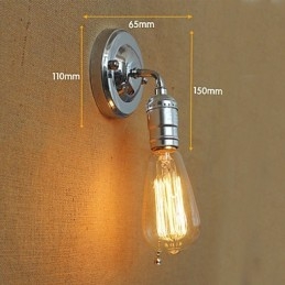 Designer Touch Decorative American Rural Countryside Retro Modern Edison Light Bulb Aisle Mini Living Room Wall Lamp