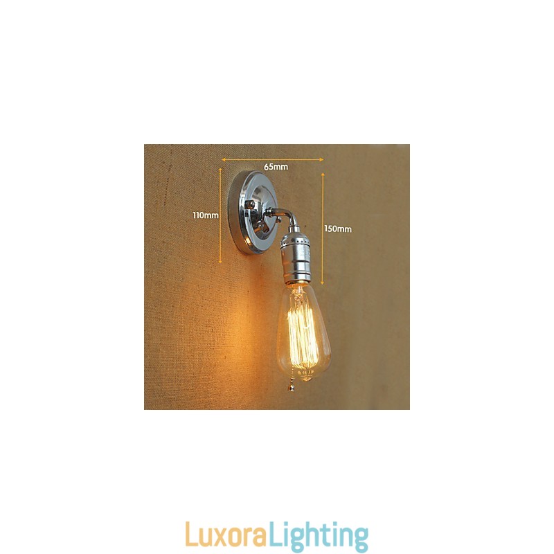 Designer Touch Decorative American Rural Countryside Retro Modern Edison Light Bulb Aisle Mini Living Room Wall Lamp