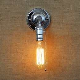 Designer Touch Decorative American Rural Countryside Retro Modern Edison Light Bulb Aisle Mini Living Room Wall Lamp