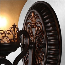 Designer Touch Decorative Vintage Wall Lamps 1 Light with Resin Material Glass Shade Bed Room Living Room Hallway Lights