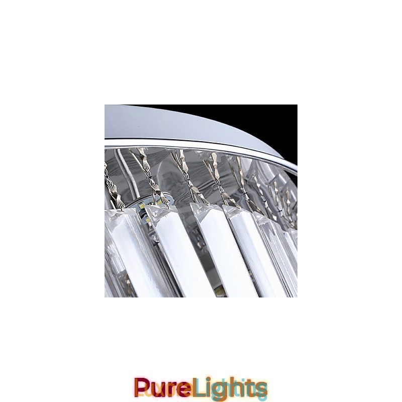 Designer Touch Decorative Flush Mount with Remote Control Modern Contemporary Glass