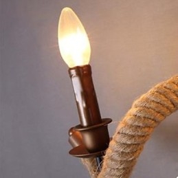 Designer Touch Decorative Contracted Balcony Stair Lamp Twisted Rope Wall Lamp