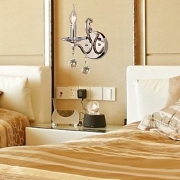 Designer Touch Decorative Crystal Candle Wall Lights Modern Contemporary Metal