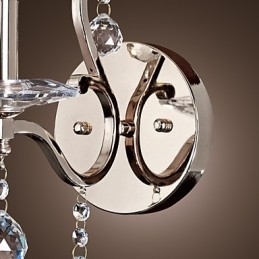 Designer Touch Decorative Crystal Candle Wall Lights Modern Contemporary Metal