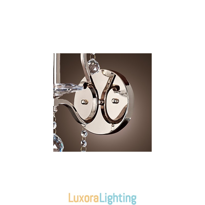 Designer Touch Decorative Crystal Candle Wall Lights Modern Contemporary Metal