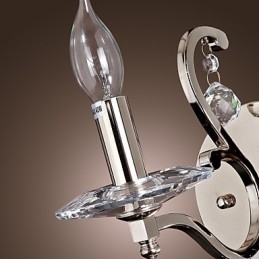Designer Touch Decorative Crystal Candle Wall Lights Modern Contemporary Metal