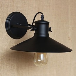 Designer Touch Decorative Retro Modern Creative Industrial Wind Black Paint Shop Warehouse Bar Cafe Hotel Iron Wall Lamp