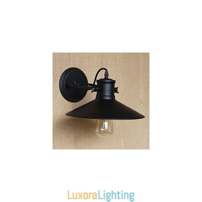Designer Touch Decorative Retro Modern Creative Industrial Wind Black Paint Shop Warehouse Bar Cafe Hotel Iron Wall Lamp