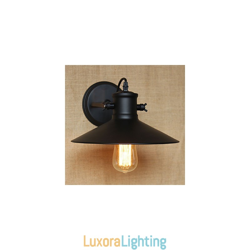 Designer Touch Decorative Retro Modern Creative Industrial Wind Black Paint Shop Warehouse Bar Cafe Hotel Iron Wall Lamp