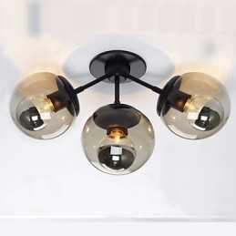 Designer Touch Decorative Wall Sconces Glass ball 3Lights Outdoor Indoor Wall Lightsl Rustic Lodge Metal