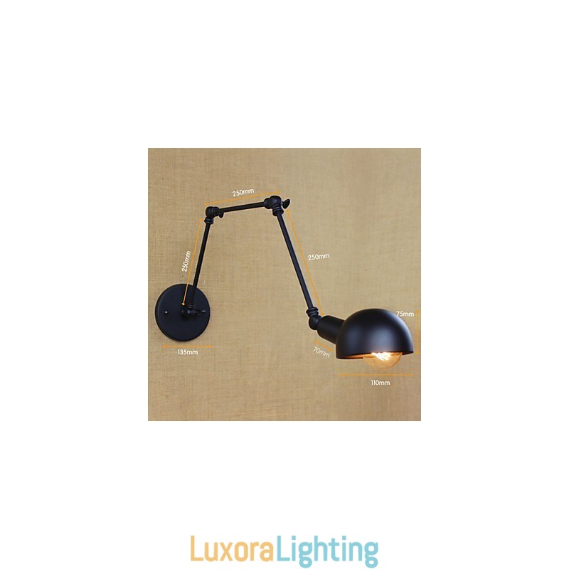 Designer Touch Decorative Personality Long Arm Adjustable Angle Bar Three Retro Living Room Lamps Lighting Wall Sconce