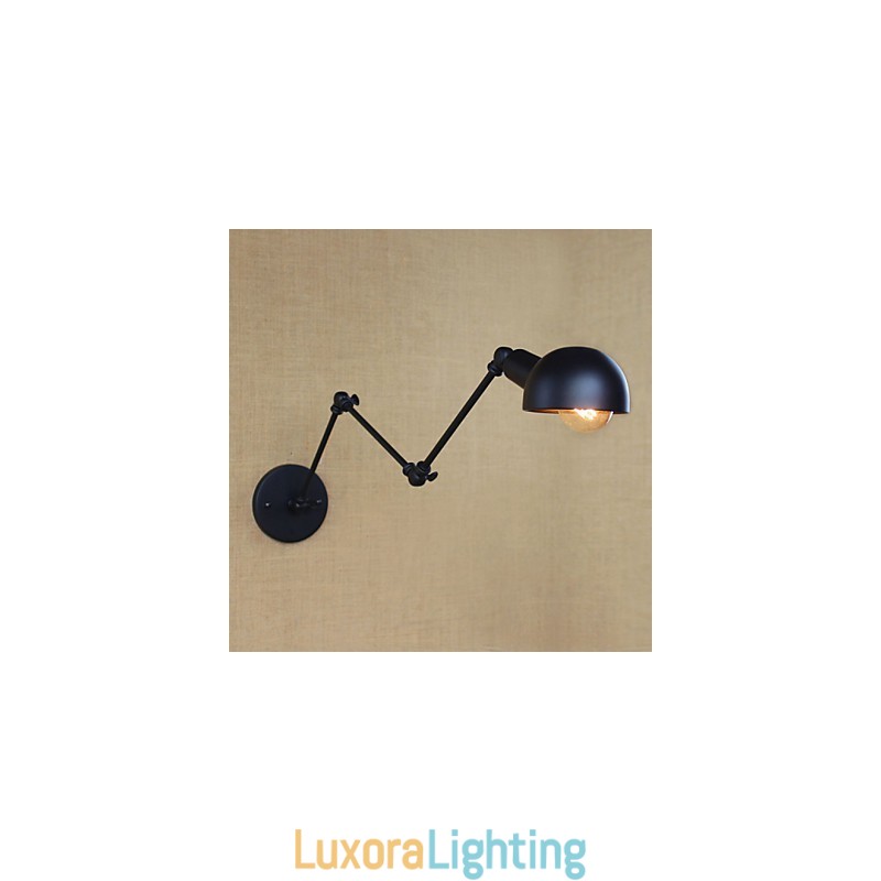 Designer Touch Decorative Personality Long Arm Adjustable Angle Bar Three Retro Living Room Lamps Lighting Wall Sconce