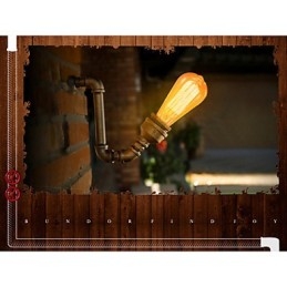 Designer Touch Decorative American Village Loft Industrial Edison Style Vintage Wall Light Lamp Retro Water Pipe Lamp Wall Sconce