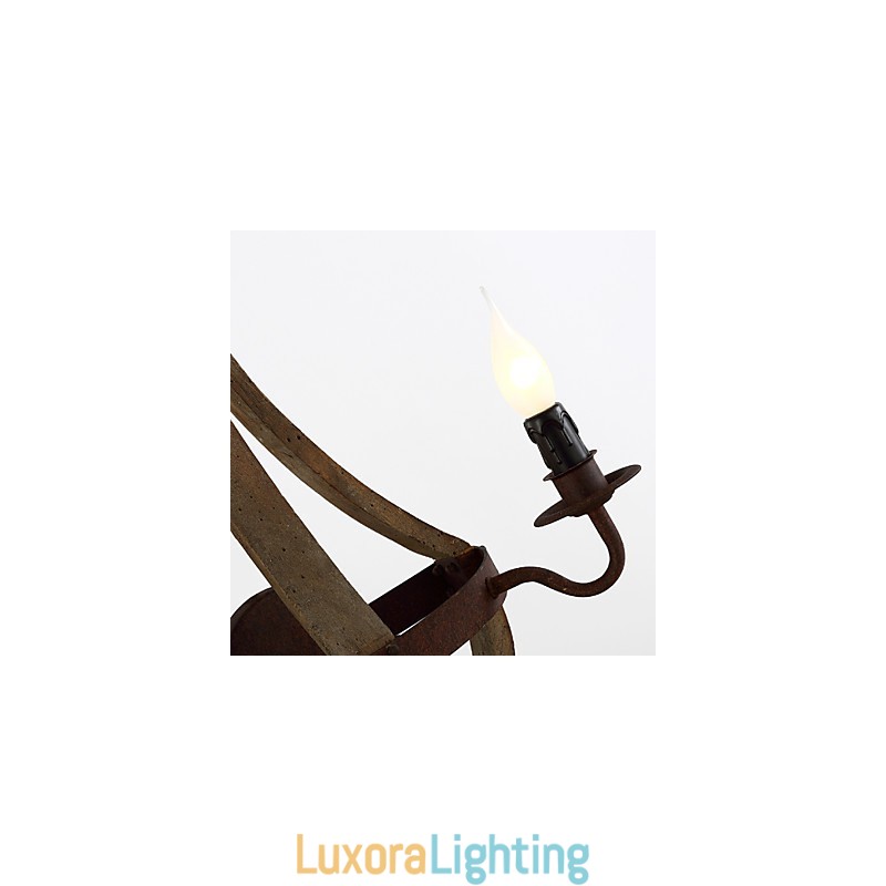 Designer Touch Decorative Mini Style Wall Sconces Rustic Lodge Wood Bamboo