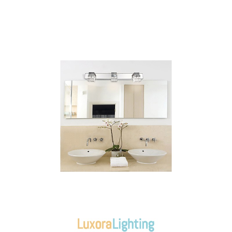 Designer Touch Decorative Wall Sconces Bathroom Lighting Wall Washers Crystal Mini Style Modern Contemporary Metal