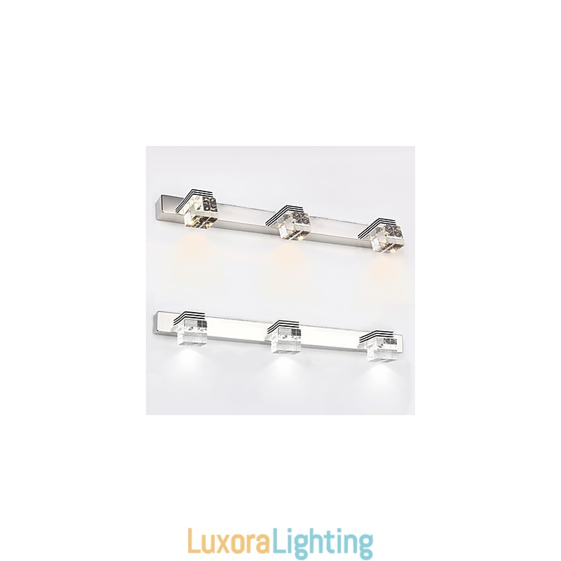 Designer Touch Decorative Wall Sconces Bathroom Lighting Wall Washers Crystal Mini Style Modern Contemporary Metal