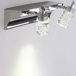 Designer Touch Decorative Crystal Bathroom Lighting Modern Contemporary Metal