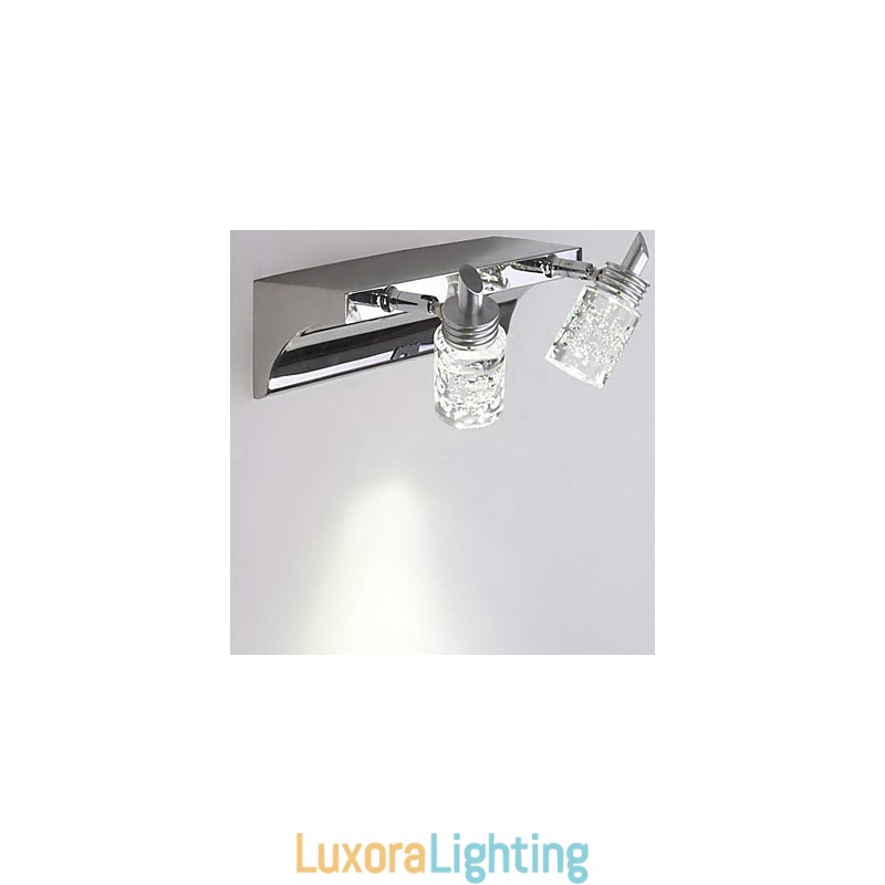 Designer Touch Decorative Crystal Bathroom Lighting Modern Contemporary Metal