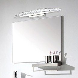 Designer Touch Decorative Mirror Lamp Stainless Steel And Crystal