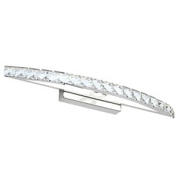 Designer Touch Decorative Mirror Lamp Stainless Steel And Crystal