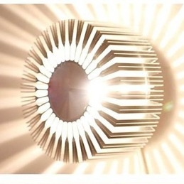 Designer Touch Decorative Embed Round Sunflower Type Aluminum Projection Wall Lamp