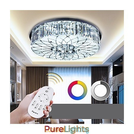 Designer Touch Decorative Flush Mount Crystal Modern Contemporary Metal