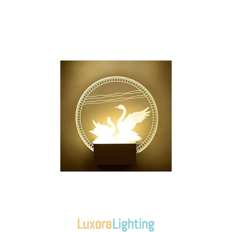 Designer Touch Decorative Acrylic Wall Lamp PVC Lamp Light Modern Contemporary Metal